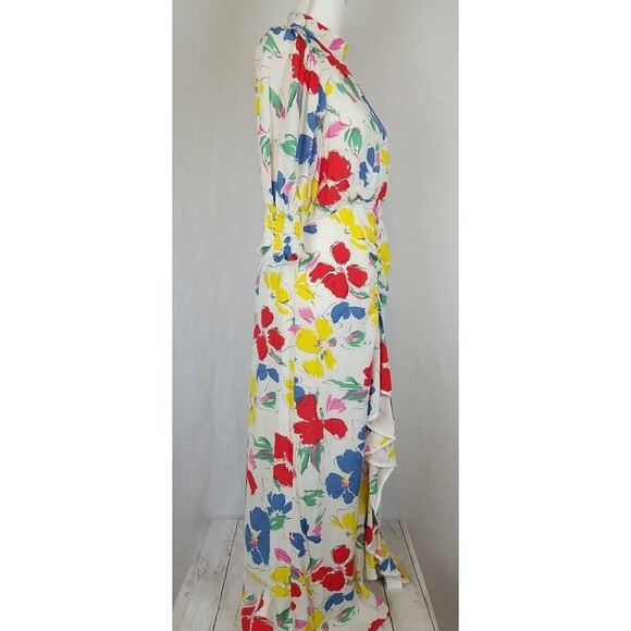 RIXO for Target Floral Cascade Ruffle Dress Size 6 - Picture 7 of 12